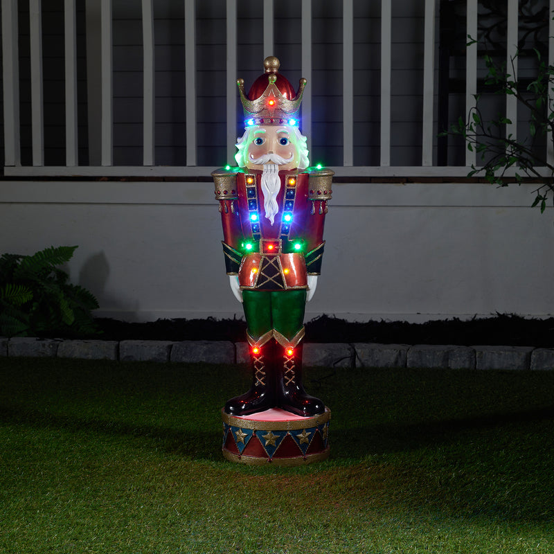 LED Nutcracker Polyresin Statue HI-LINE GIFT LTD.