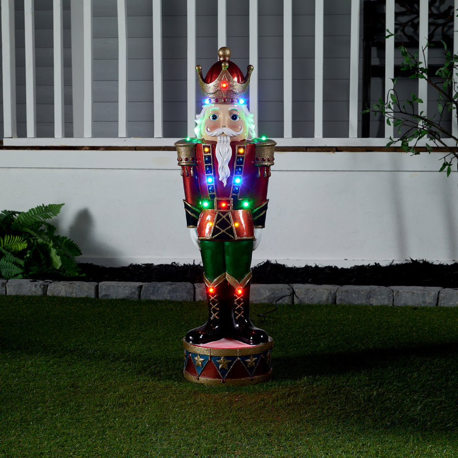 LED Nutcracker Polyresin Statue HI-LINE GIFT LTD.