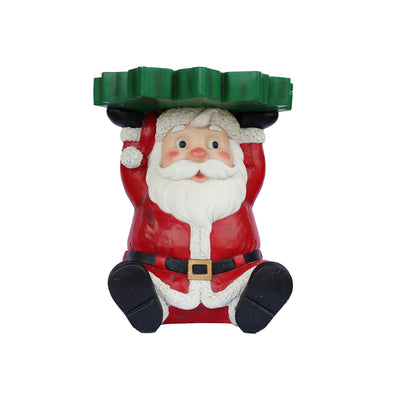 85187-C - Lighted Santa Christmas Side Table Decor Battery Operated Indoor Use Only Hi-Line Gift Ltd.