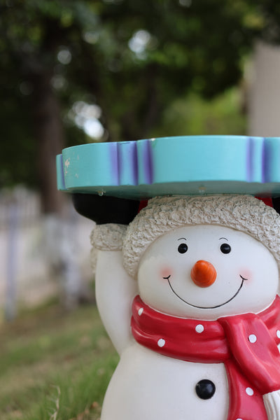 85187-D - Lighted Snowman Christmas Side Table Decor Battery Operated Indoor Use Only Hi-Line Gift Ltd.