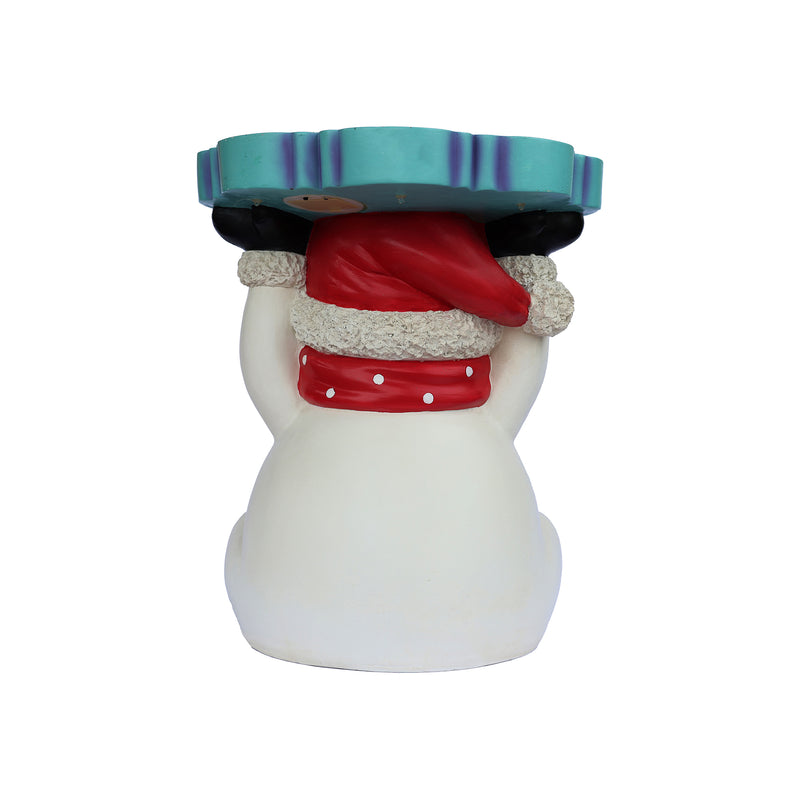 85187-D - Lighted Snowman Christmas Side Table Decor Battery Operated Indoor Use Only Hi-Line Gift Ltd.