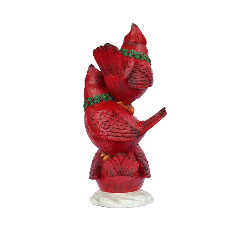 85187-E - Stacking Cardinals Christmas Decor with LED Lights Battery Operated Indoor Use Only Hi-Line Gift Ltd.