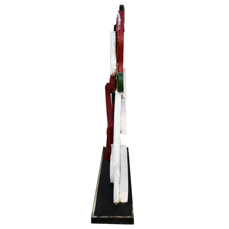 85255-G - 27in Wooden Snowman Family Christmas Decor Indoor Outdoor Use Hi-Line Gift Ltd.