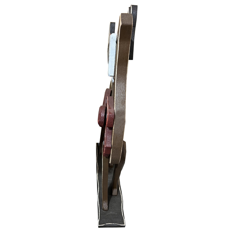 85255-I - 2 Piece Wooden Reindeer Christmas Decor Set Indoor Outdoor Use Hi-Line Gift Ltd.