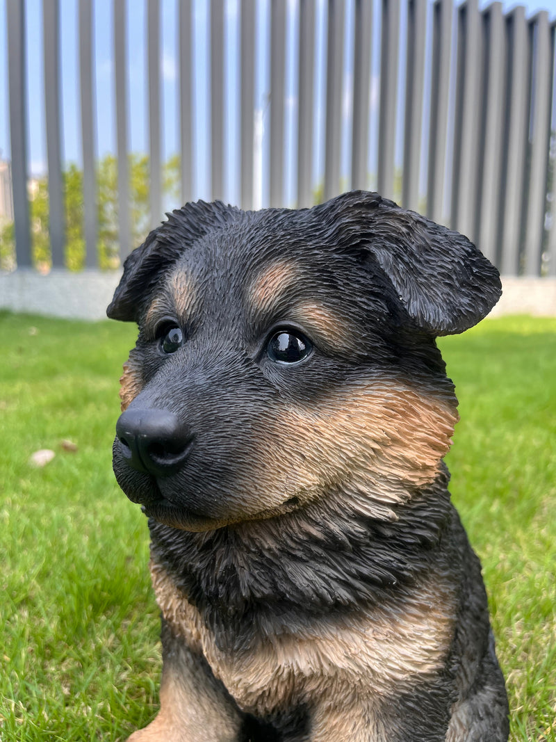 87629-A - 10" German Shepherd Puppy Statue Hi-Line Gift Ltd.