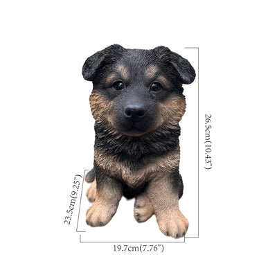 87629-A - 10" German Shepherd Puppy Statue Hi-Line Gift Ltd.