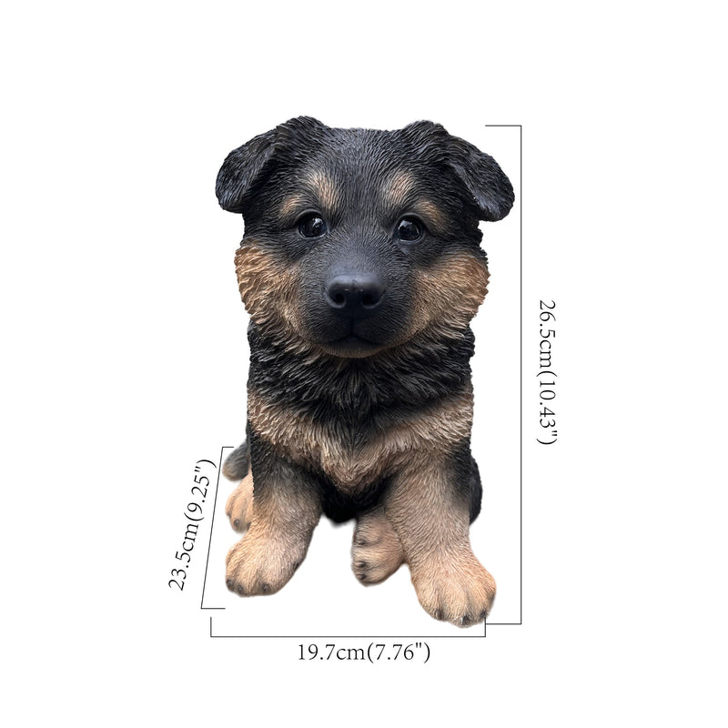 87629-A - 10" German Shepherd Puppy Statue Hi-Line Gift Ltd.