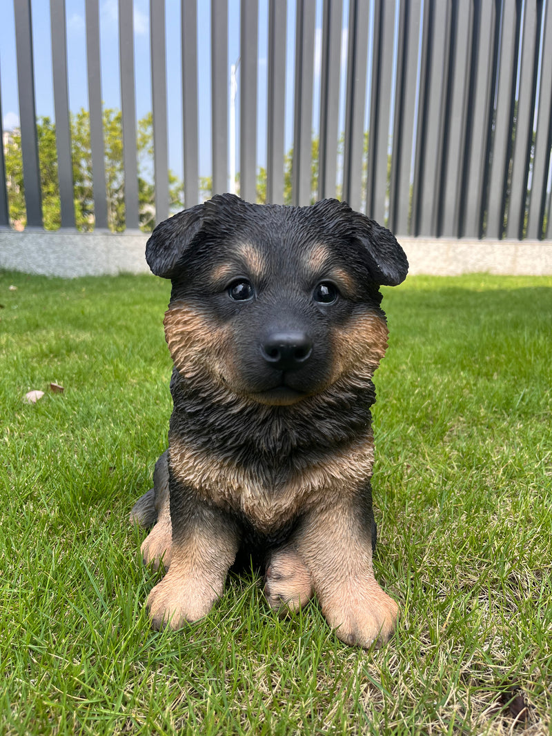 87629-A - 10" German Shepherd Puppy Statue
