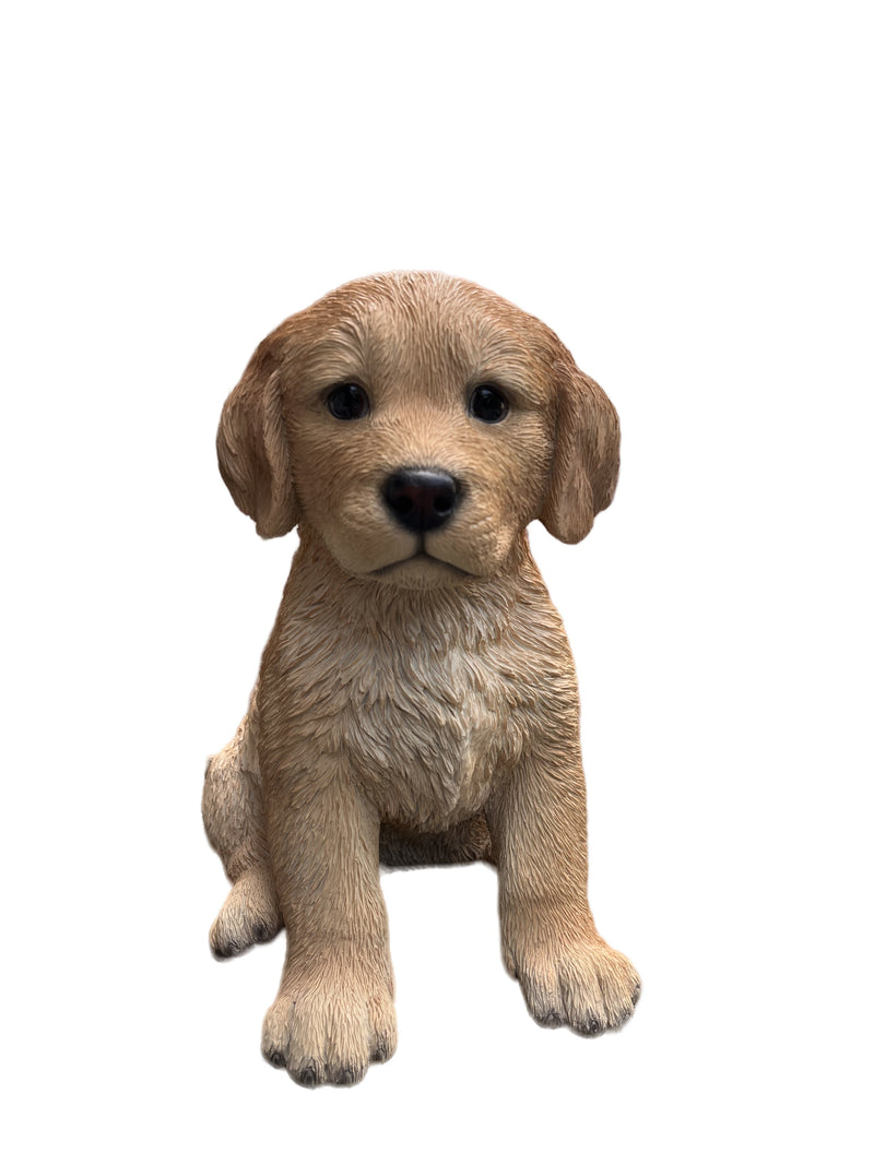 87629-C - 10" Golden Retreiver Puppy Statue Hi-Line Gift Ltd.