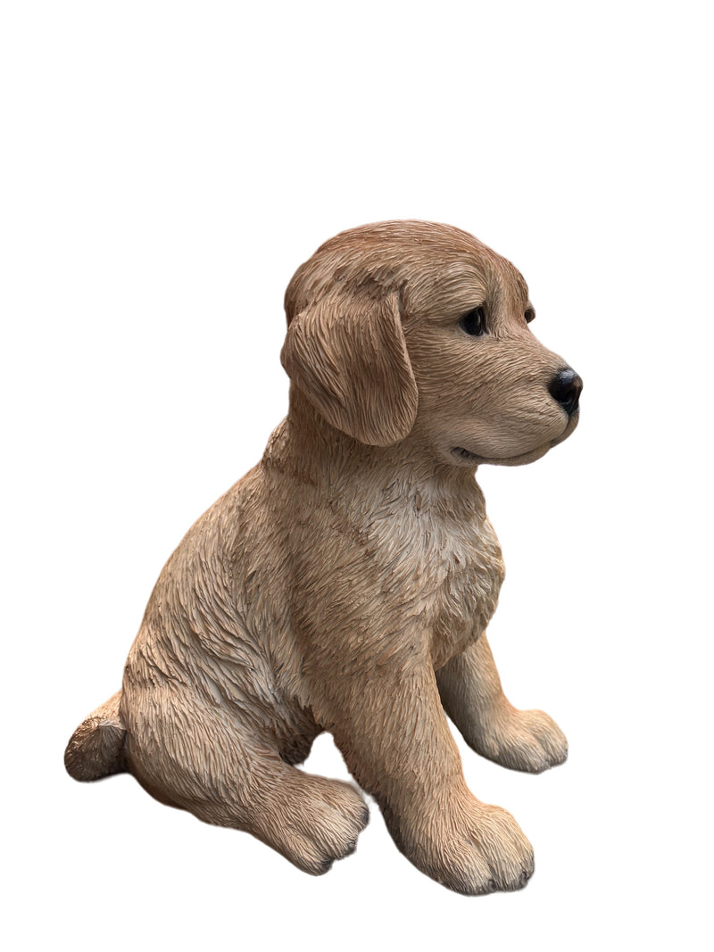 87629-C - 10" Golden Retreiver Puppy Statue Hi-Line Gift Ltd.
