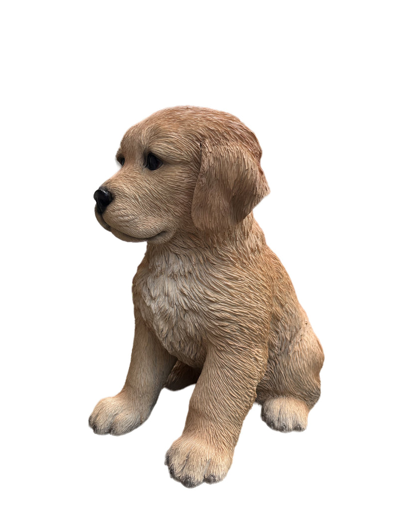 87629-C - 10" Golden Retreiver Puppy Statue Hi-Line Gift Ltd.