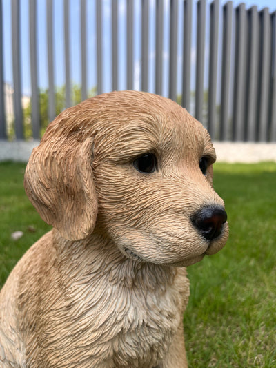 87629-C - 10" Golden Retreiver Puppy Statue Hi-Line Gift Ltd.