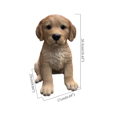 87629-C - 10" Golden Retreiver Puppy Statue Hi-Line Gift Ltd.