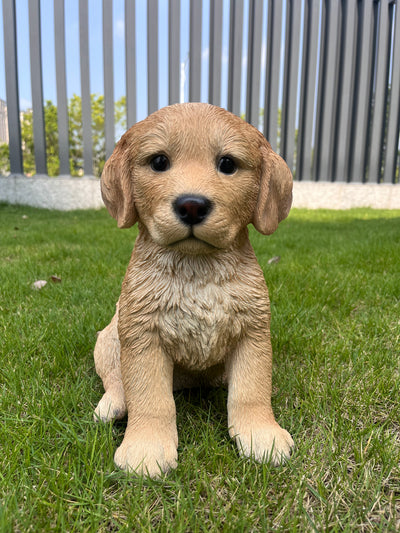 87629-C - 10" Golden Retreiver Puppy Statue