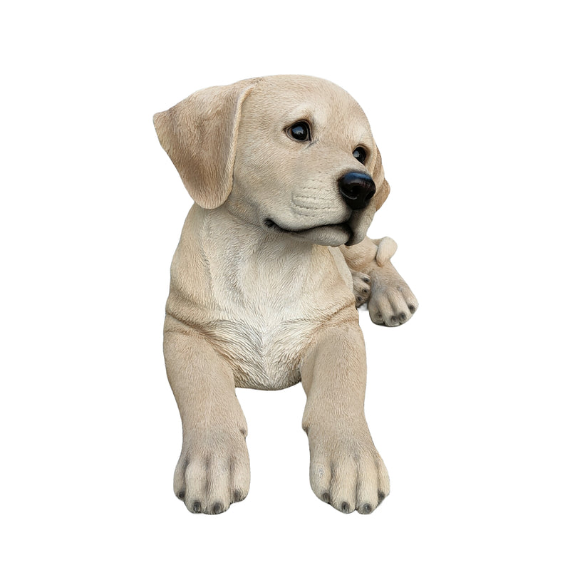 87632-YL - Golden Dreams: Lying Yellow Labrador Polyresin Figurine Hi-Line Gift Ltd.