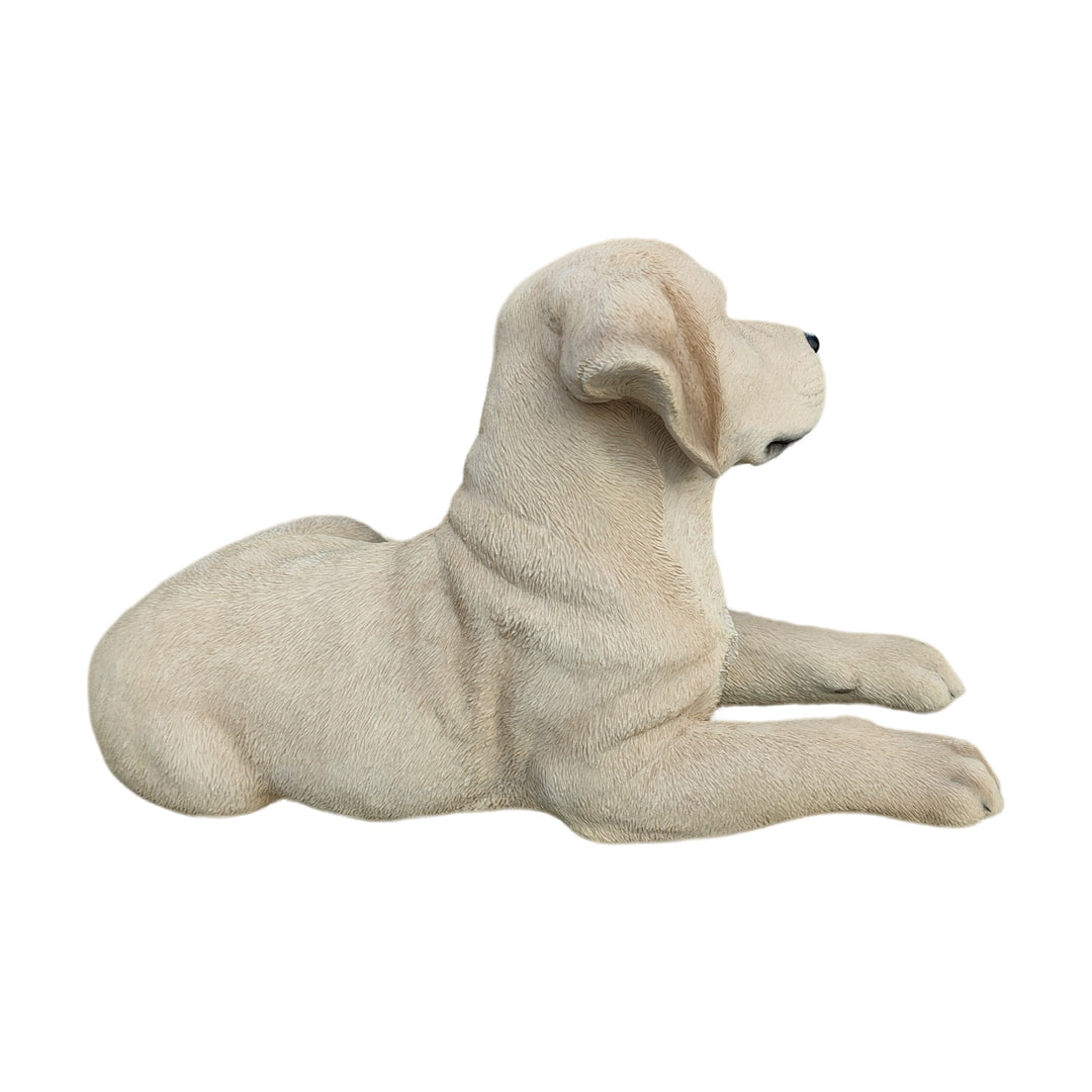 87632-YL - Golden Dreams: Lying Yellow Labrador Polyresin Figurine Hi-Line Gift Ltd.