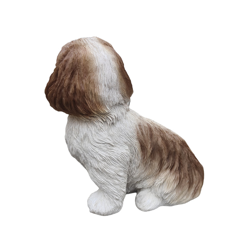 87633-BR - Shizu Harmony: Elegant Polyresin Figurine in Brown and White Hi-Line Gift Ltd.