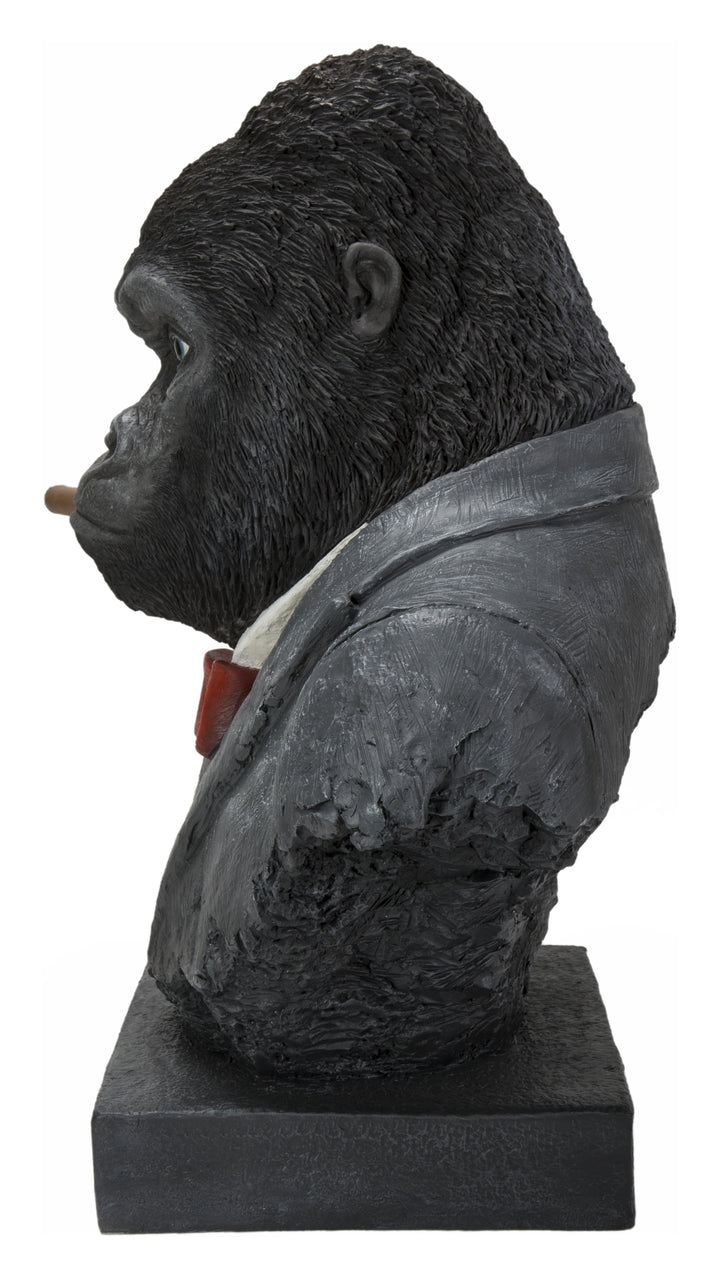 Gorigorikunさま Gorilla Sculpture. Metallic red. Limited Edition | Lladró