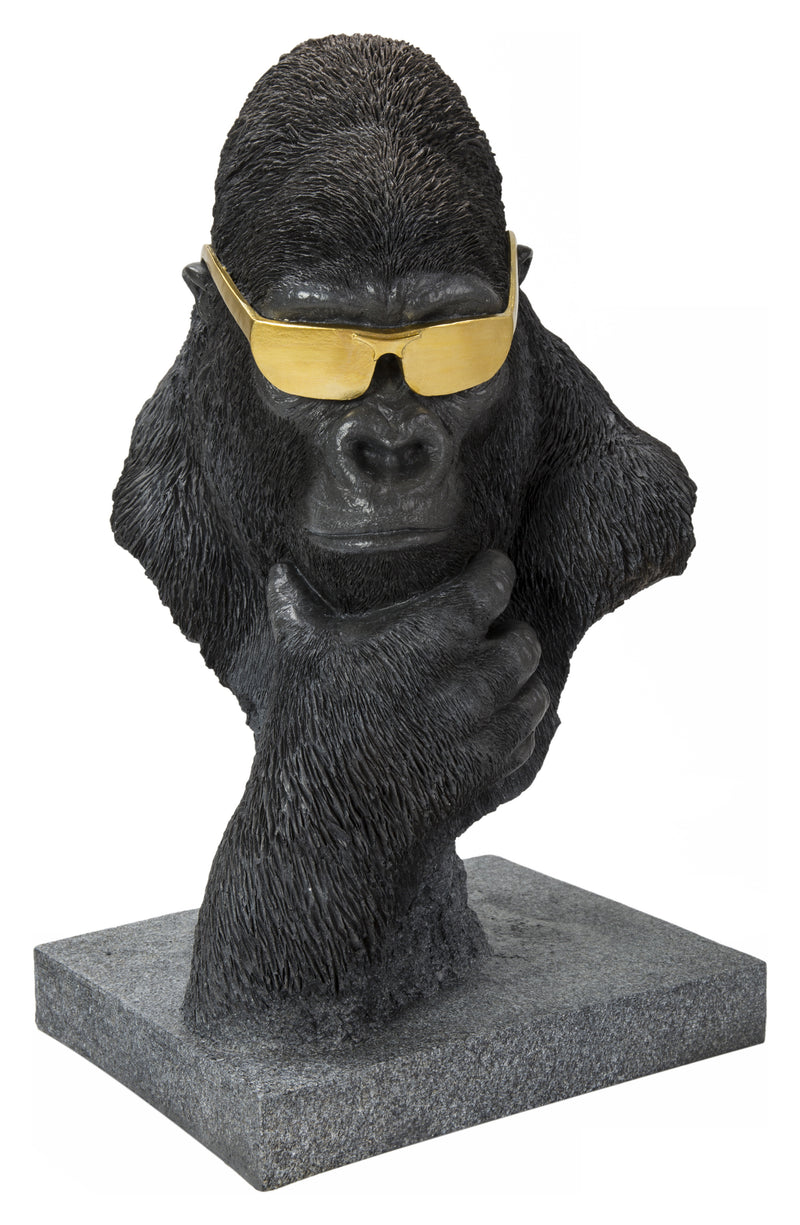 Gorilla Head With Golden Glasses HI-LINE GIFT LTD.