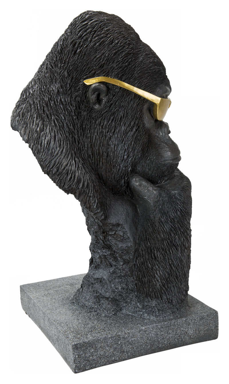 Gorilla Head With Golden Glasses HI-LINE GIFT LTD.