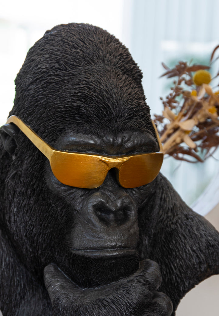 Gorilla Head With Golden Glasses HI-LINE GIFT LTD.