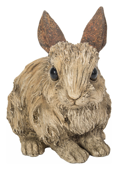 Rabbit-Small-Driftwood Look Statue HI-LINE GIFT LTD.