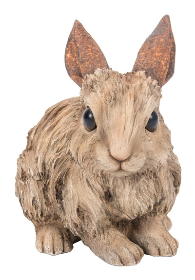 Rabbit-Small-Driftwood Look Statue HI-LINE GIFT LTD.