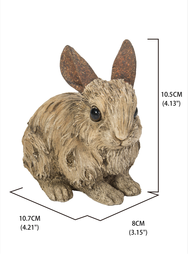 Rabbit-Small-Driftwood Look Statue HI-LINE GIFT LTD.