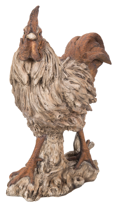 Driftwood Standing Rooster Statue Hi-Line Gift Ltd.