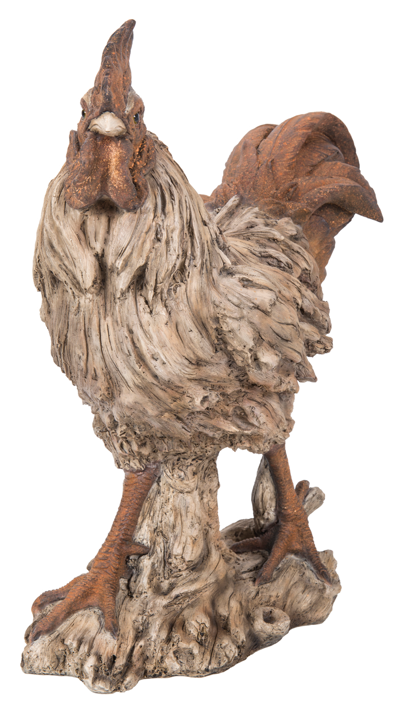 Driftwood Standing Rooster Statue Hi-Line Gift Ltd.