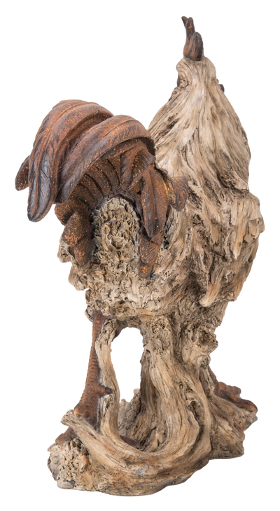 Driftwood Standing Rooster Statue Hi-Line Gift Ltd.