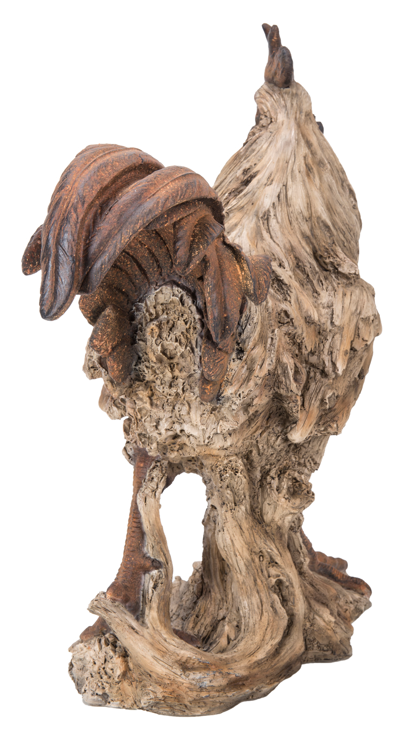 Driftwood Standing Rooster Statue Hi-Line Gift Ltd.
