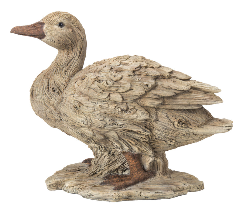 Duck - Driftwood Look Statue HI-LINE GIFT LTD.