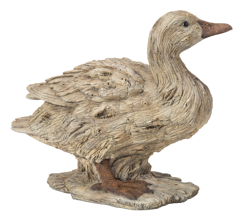 Duck - Driftwood Look Statue HI-LINE GIFT LTD.