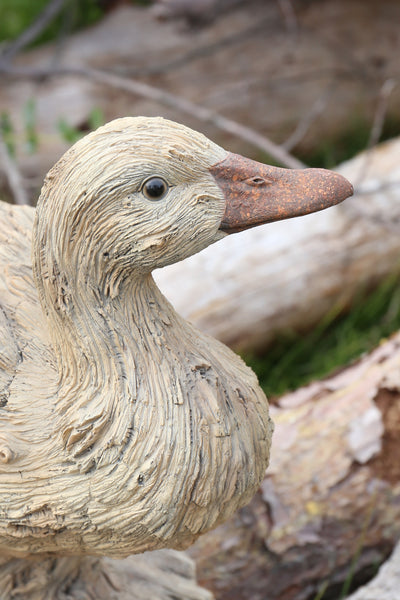 Duck - Driftwood Look Statue HI-LINE GIFT LTD.