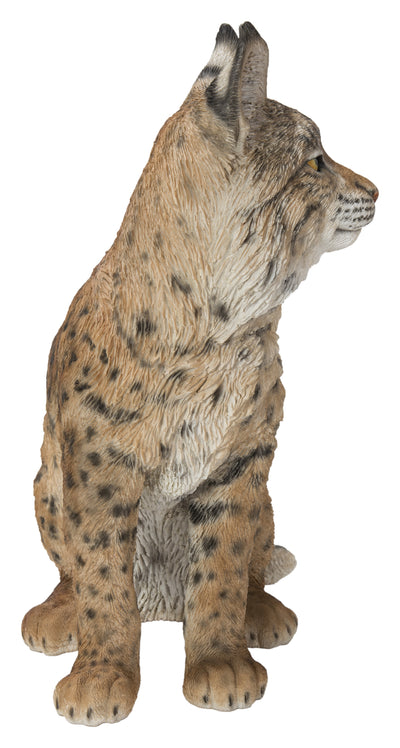 Sitting Bobcat Statue Hi-Line Gift Ltd.