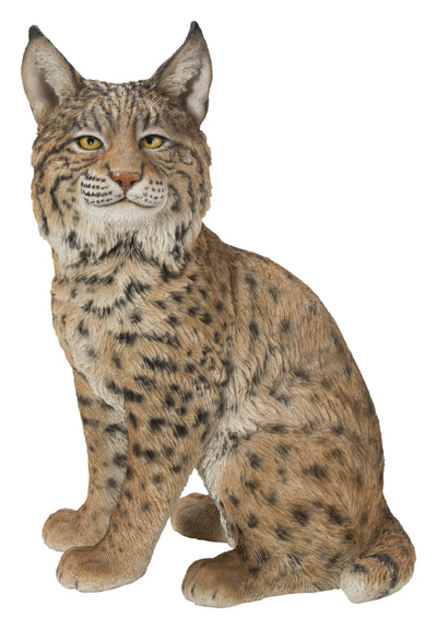 Sitting Bobcat Statue Hi-Line Gift Ltd.