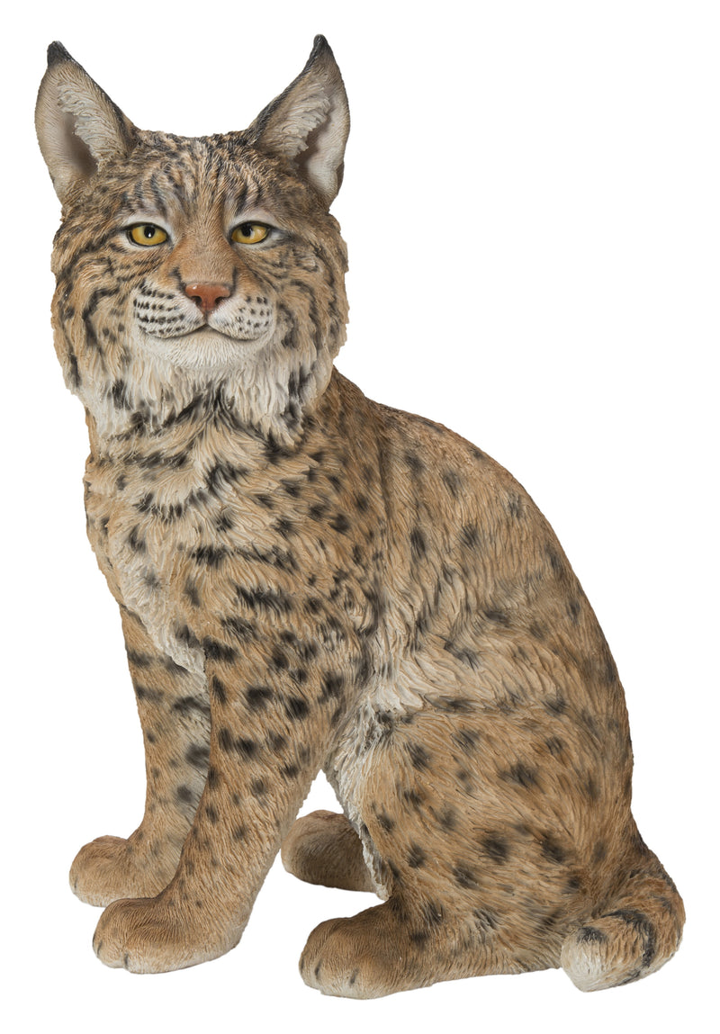Sitting Bobcat Statue Hi-Line Gift Ltd.