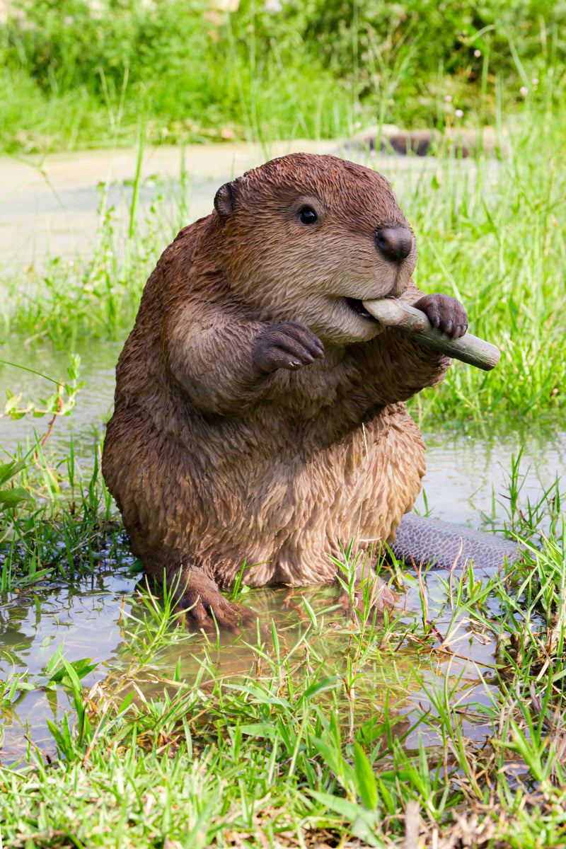 American Beaver Statue HI-LINE GIFT LTD.