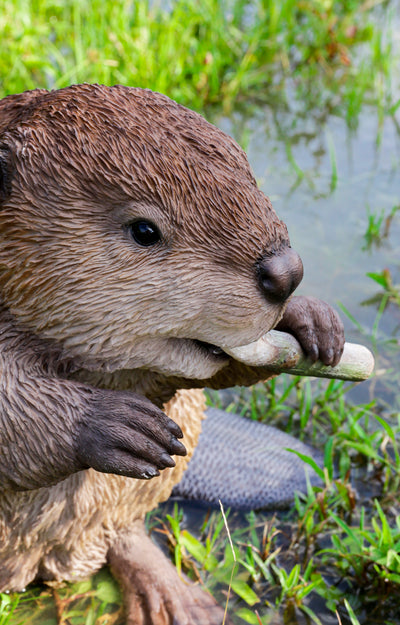 American Beaver Statue HI-LINE GIFT LTD.