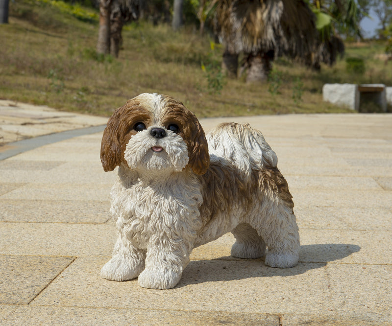 Shi Tzu Puppy Standing Statue HI-LINE GIFT LTD.