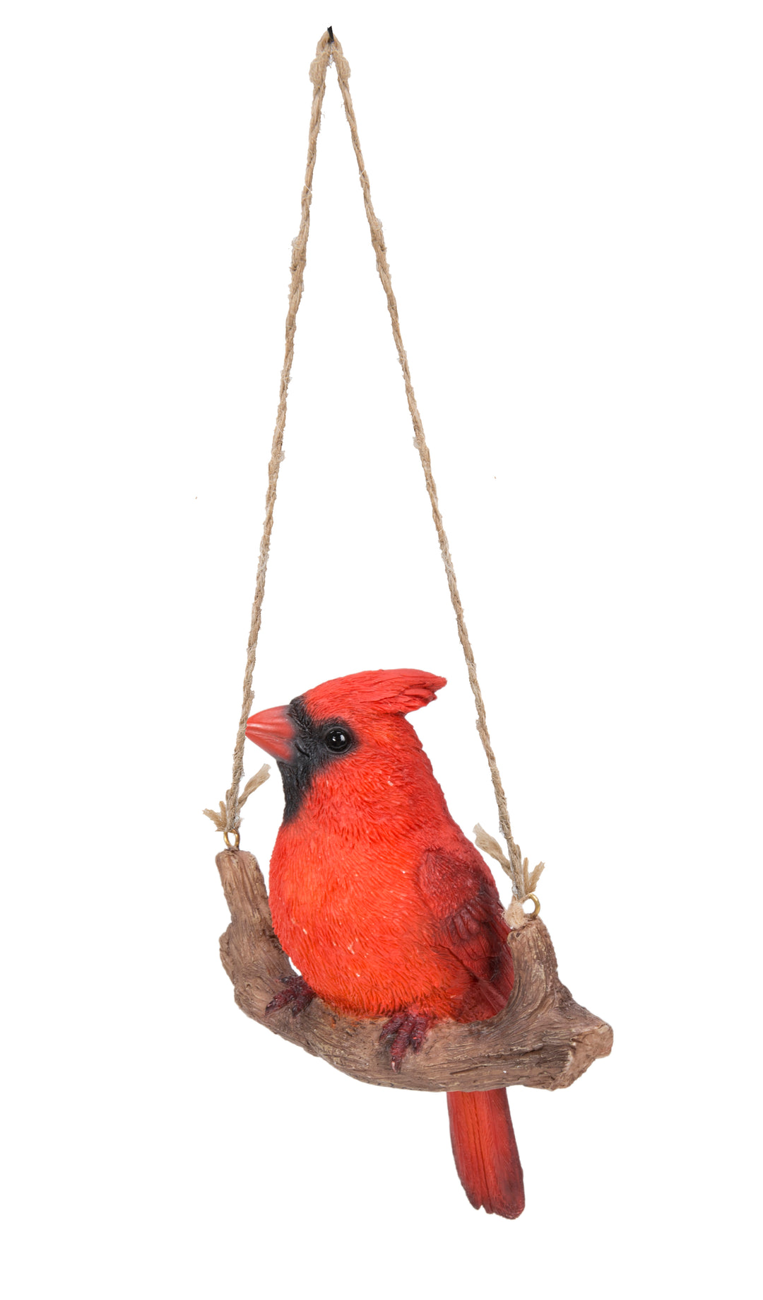 Hanging Cardinal on Branch Statue HI-LINE GIFT LTD.