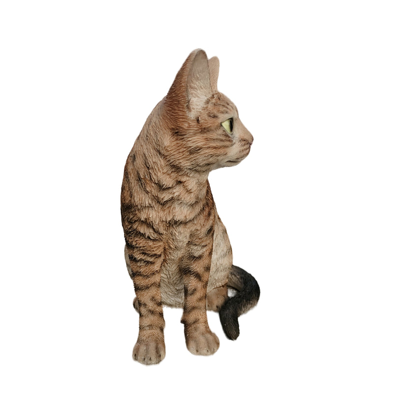 87674-S -  Sitting Bengal Cat - Small HI-LINE GIFT