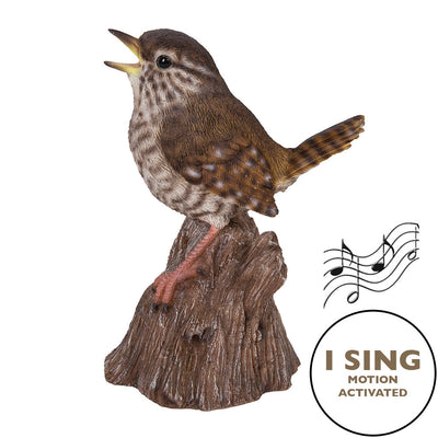 Motion Activated Singing Troglodytes Standing Stump Statue HI-LINE GIFT LTD.