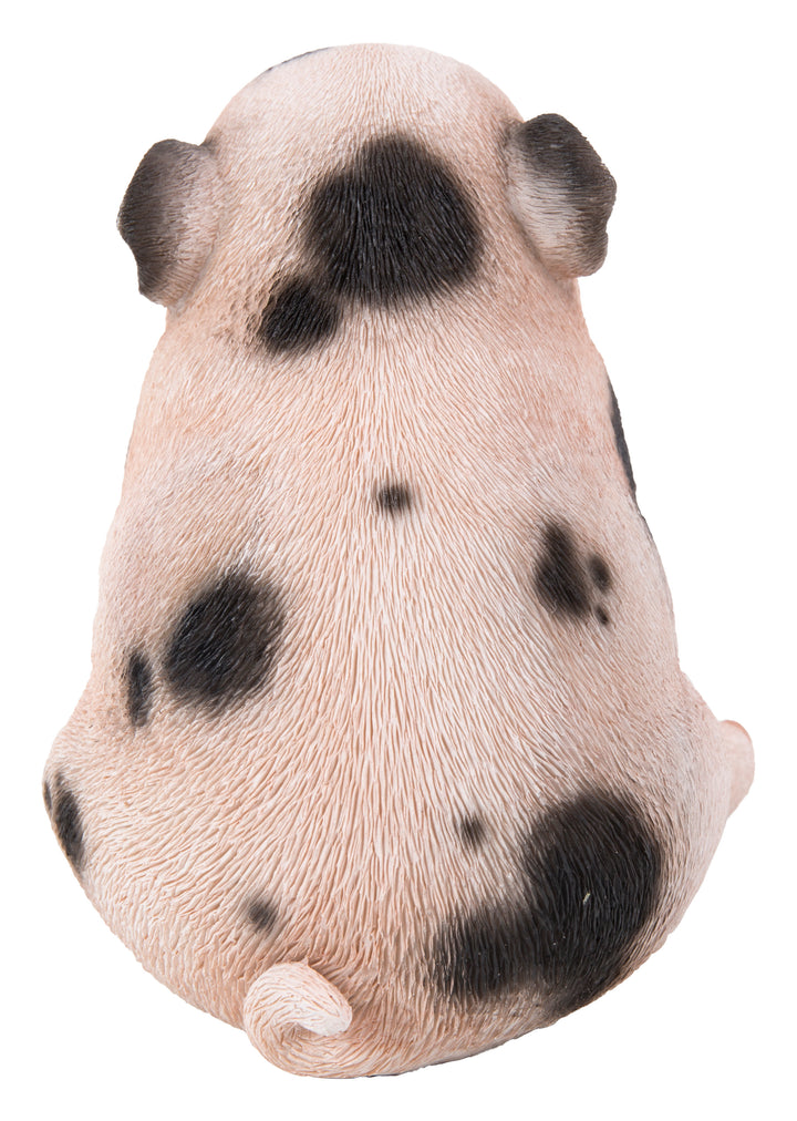 Chubby Piglet Sitting - Pink With  Black Spots HI-LINE GIFT LTD.