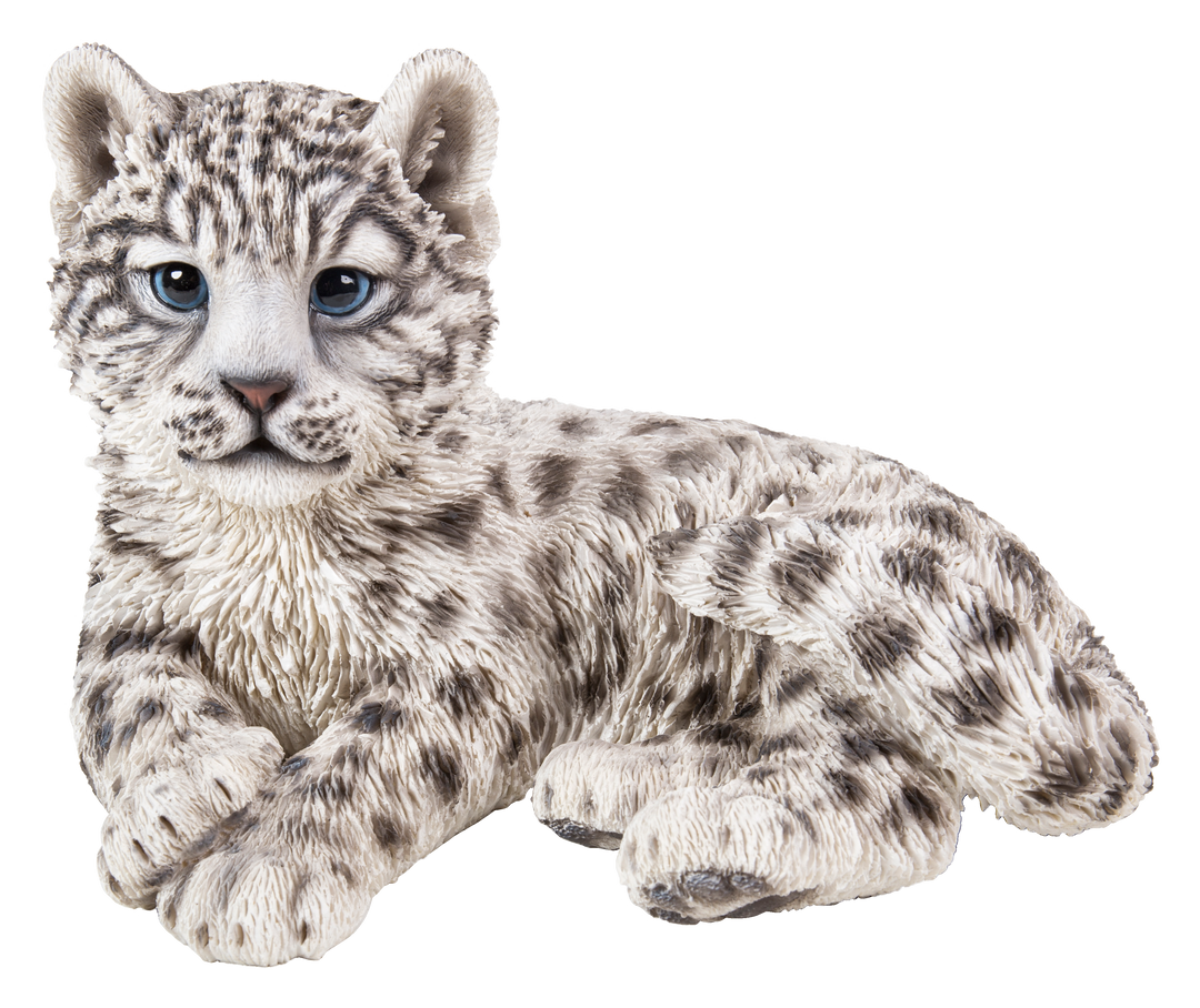 Snow Leopard Cub Statue HI-LINE GIFT LTD.