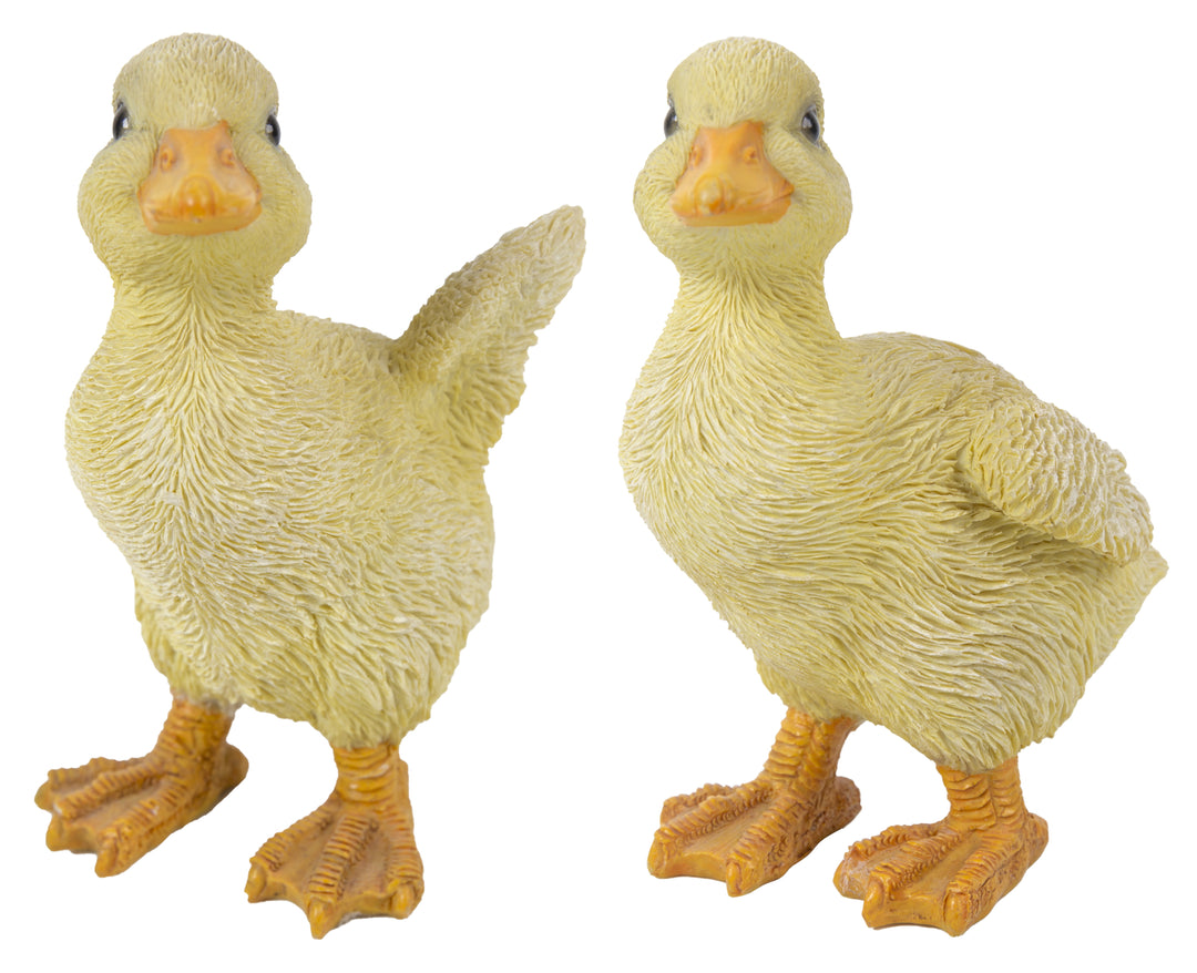Ducklings One With  Wings Out & One With  Wings Down Hi-Line Gift Ltd.