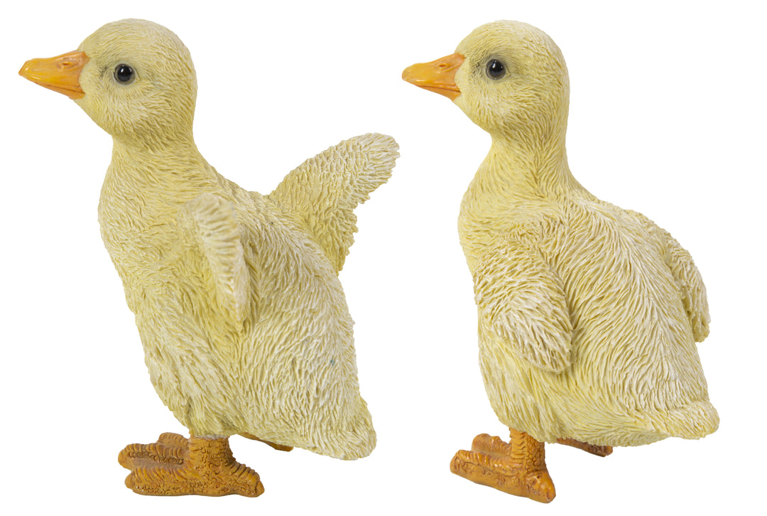 Ducklings One With  Wings Out & One With  Wings Down Hi-Line Gift Ltd.