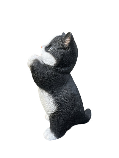 87699-03 - 7" H Cow Cat Kitten Statue Praying Hi-Line Gift Ltd.