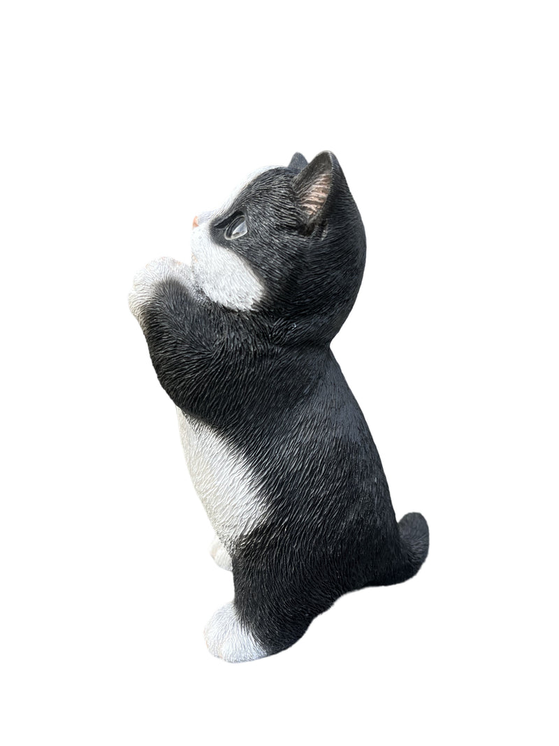 87699-03 - 7" H Cow Cat Kitten Statue Praying Hi-Line Gift Ltd.